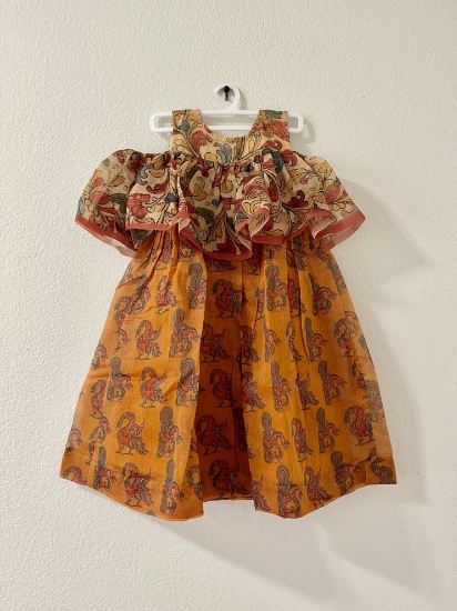 Punarviauthentic Preloved Sustainablenew Designer Kalamkari Frock