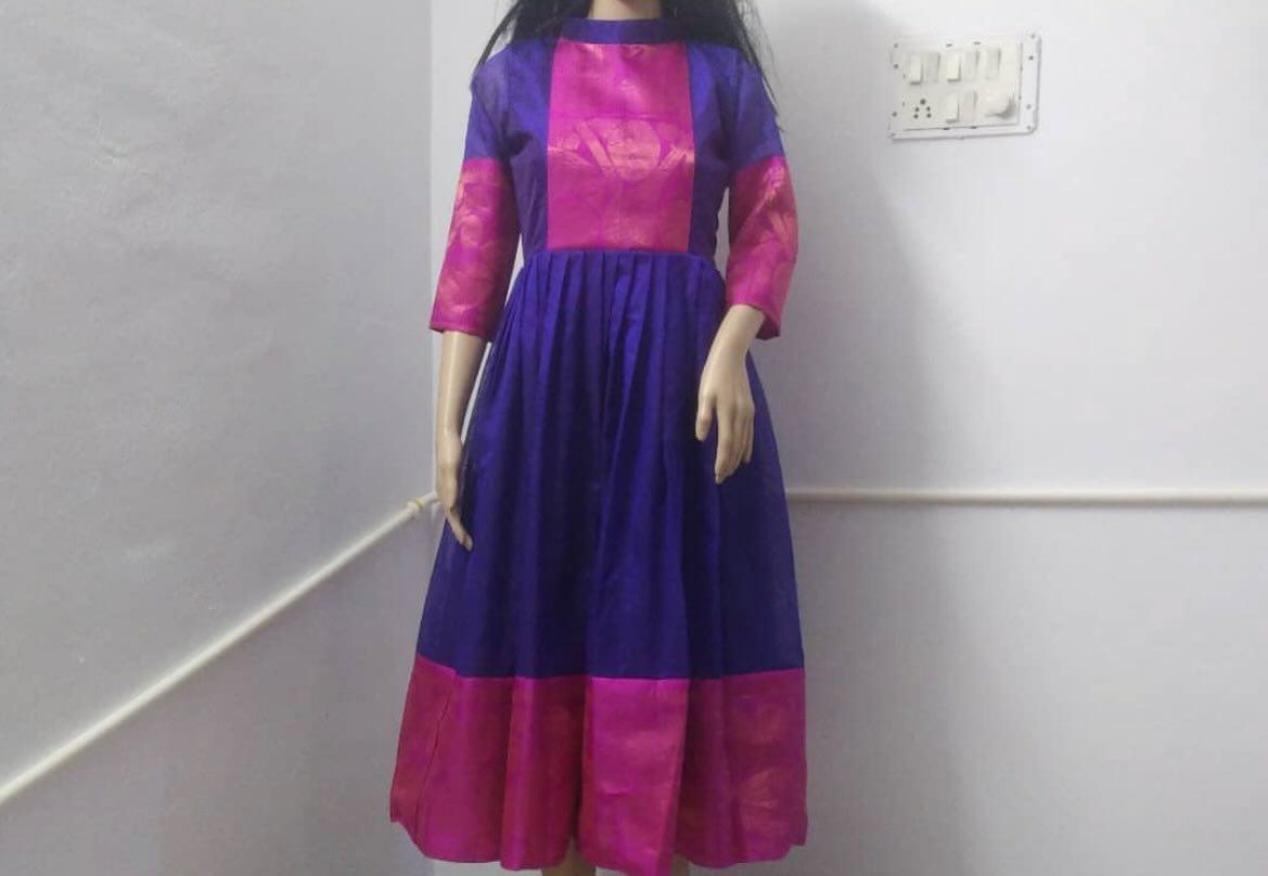 PunarviAuthentic PreLoved SustainableUppada Pattu Long Frock