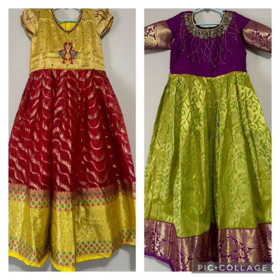 Punarviauthentic Preloved Sustainablepure Kanchi Pattu And Fancy Frocks