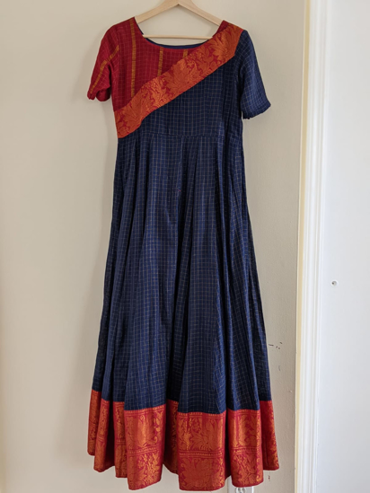 A-line... - Kalamkari Ikkat Pochampally Cotton Frocks/Kurtis | Facebook