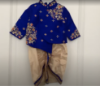 Picture of 3m - 1 yr Baby Boy Maggam Work Kurta Dhoti Set