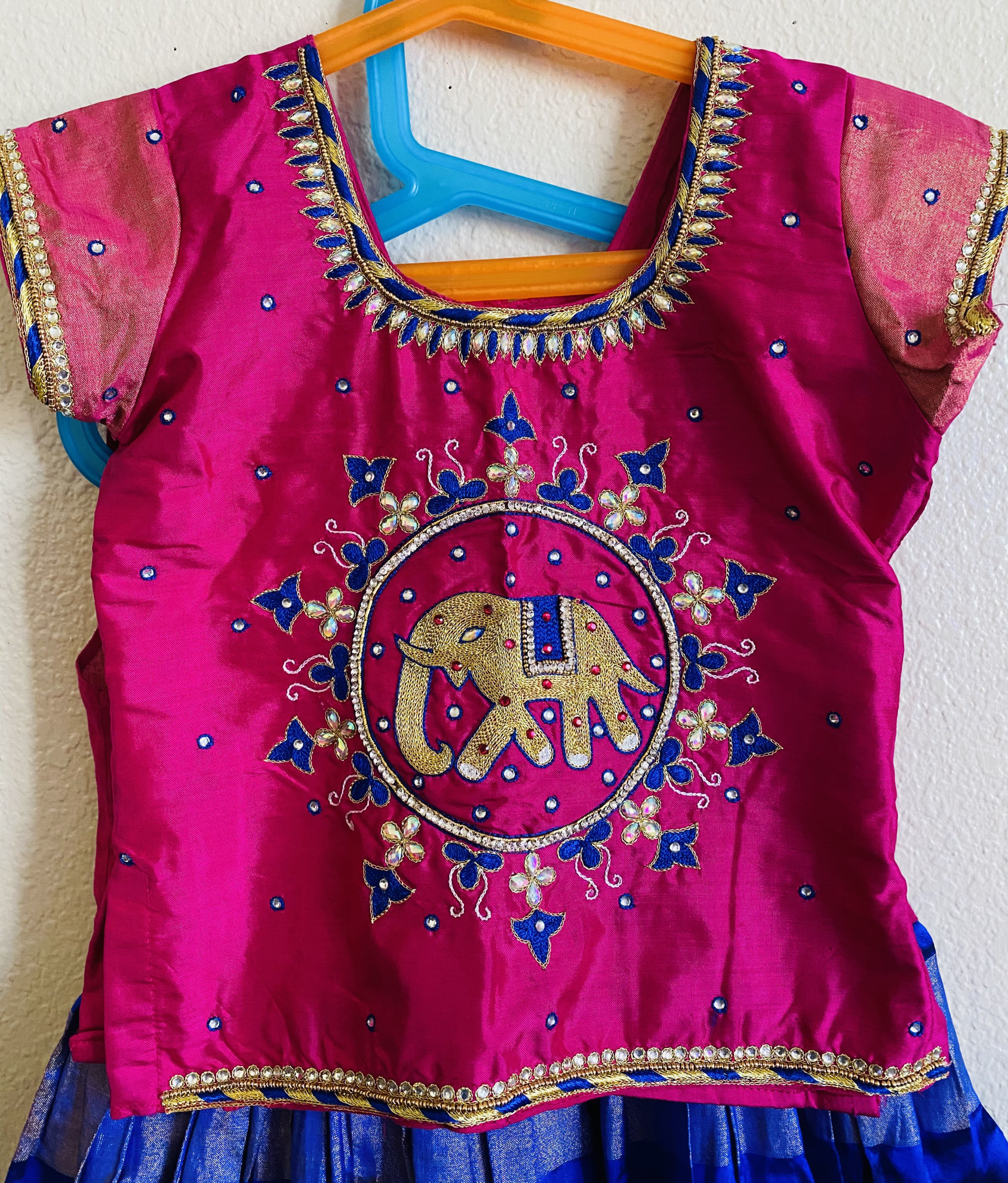 pattu pavada and blouse