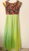 Picture of Neon Greenish Yellow Long Frock