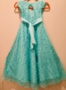 Picture of Girls pearl long frock with embroidery work all over and pearls - Age 7-10