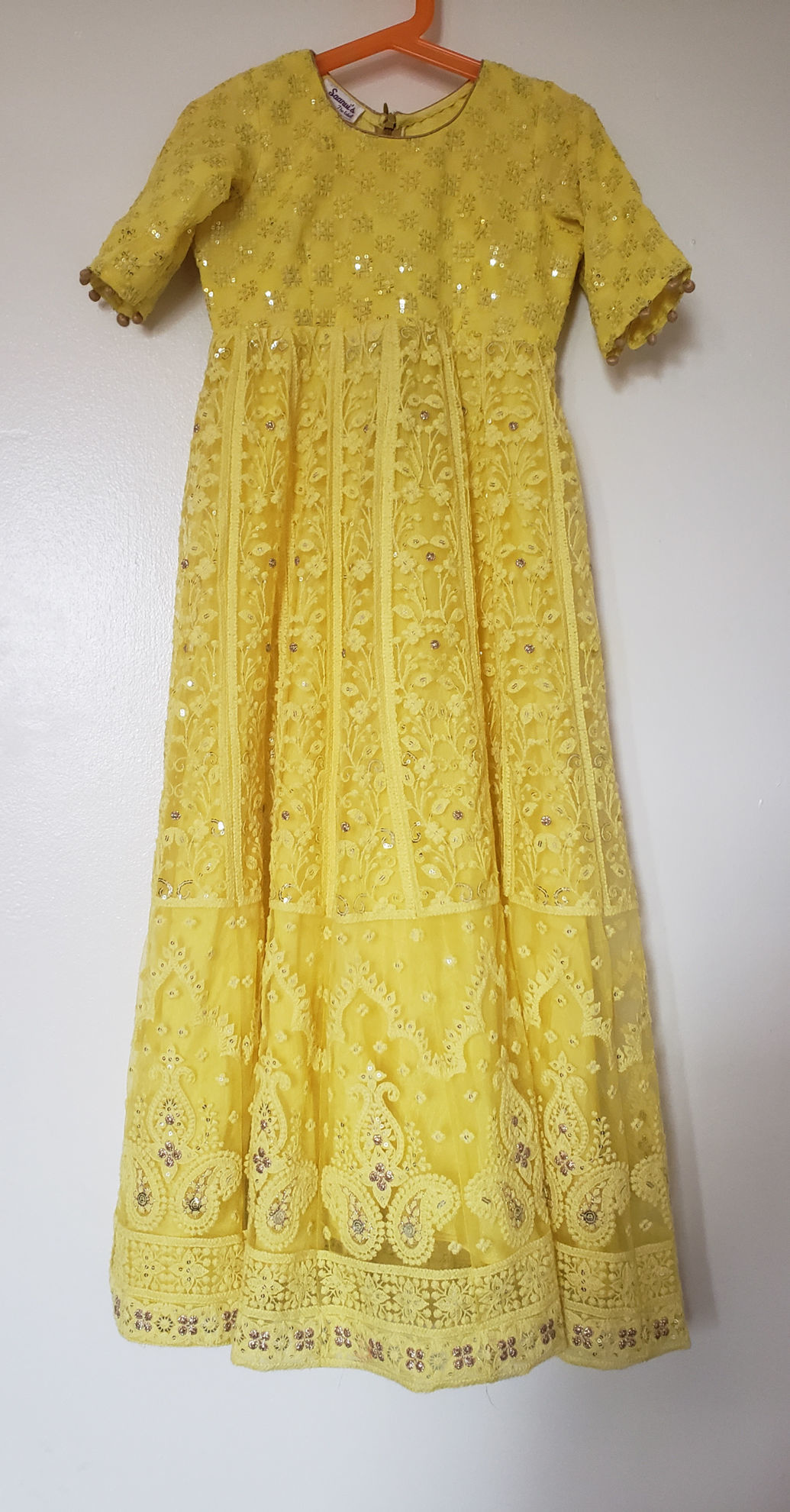 PunarviAuthentic|PreLoved|SustainableNew Georgette Chikankari dress