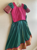 Picture of Pink and green kanchi pattu langa