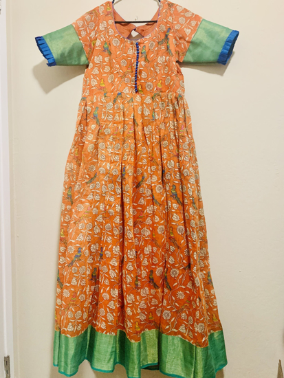 Kalamkari hotsell long frocks