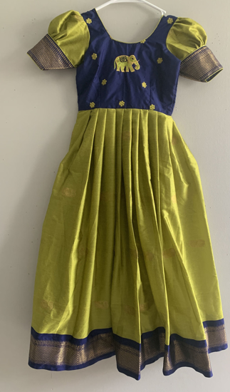 PunarviAuthentic PreLoved SustainableNEW semi pattu long frock for