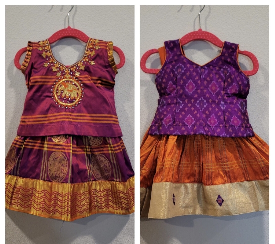 Pattu lehengas for babies hotsell