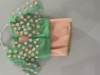 Picture of New Beautiful peach and green color saree