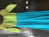 Picture of Green and blue combo anarkali