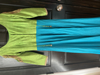 Picture of Green and blue combo anarkali