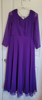 Picture of Brand new purple anarkali dress with multicolor tie dye cutwork dupatta