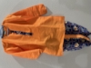 Picture of Beautiful orange and blue Kurta dhoti for 5-6Y