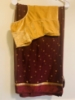 Picture of Maroon Bandini saree with elasticated blouse