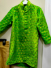Picture of Green & Gold combo pattu Ethnic wear 3-4yr