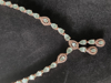 Picture of Brand new Rose gold finish simple neck set with AD and pastel blue stones