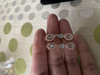 Picture of Brand new Rose gold finish simple neck set with AD and pastel blue stones
