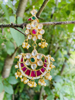 Picture of Pink peacock earrings