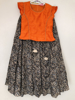 Picture of Kalamkari skirt with raw silk croptop - Age 12 - 13