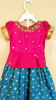 Picture of Pure kanchi pattu langa with maggam work on pink peplum style blouse 3T