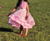 Picture of Pink Hi-low princess Party dress