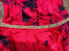 Picture of Red and Black Shibori  long dress with ruffle sleeves