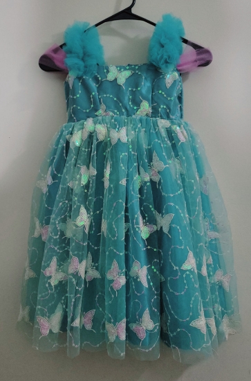 Picture of Butterfly sequence frock 1-3Y