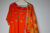 Picture of Traditional style brand New Georgotte Embroidery dress with Organza dupatta ( 5 Mtrs)