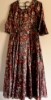 Picture of Beautiful Kalamkari long frock with bell sleeves