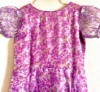 Picture of Beautiful purple organza long frock with cute puff sleeves