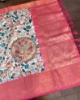 Picture of Beautiful New Kalamkari Soft Silk Pattu Saree with Kanchi Border