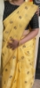 Picture of Yellow and Black saree with blouse