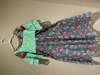 Picture of Floral long frock with  bell sleeves