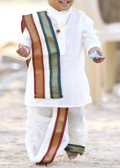 Picture of Kids pattu Dhoti 12-18M