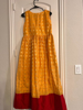 Picture of Yellow Dress with Red Jacket