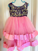 Picture of Pink and purple tiered frock 2Y