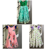 Picture of Set of 3 girl long frilled gowns 3-4Y