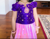 Picture of Sequin net lehenga wth purple blouse 2-3y