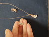 Picture of Interchangeable drop earrings, MOP set, mint pachi kundan earrings, adjustable bracelet