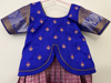 Picture of Pink and purple pattu langa 2-4Y