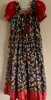 Picture of Brand new bright red and gray kalamkari long frock
