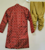 Picture of Benaras kurta pyjama and Raw silk kurta pyjama Combo 8-10Y