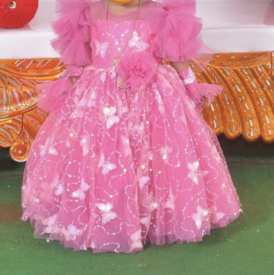 Picture of Butterfly frock for 1year baby