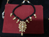Picture of Black thread  polki necklace