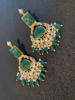 Picture of Brand New- Carved stones Chandbalis Earrings
