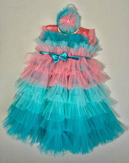 Picture of customised ruffle frock 2-4Y