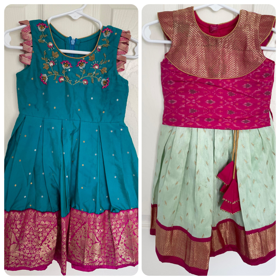 Baby pattu langa on sale designs