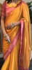 Picture of Chiffon saree with designer brocade blouse