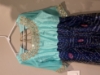 Picture of Beautiful mint green and navy blue bandini with yoke mirror  work